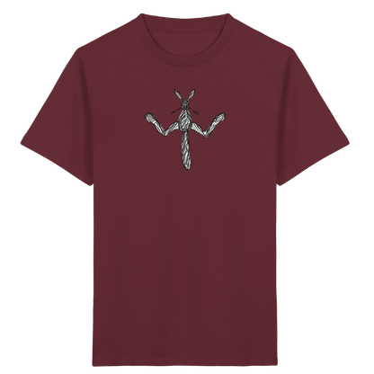 Känguru von oben gezeichnet - Kinder Bio T-Shirt