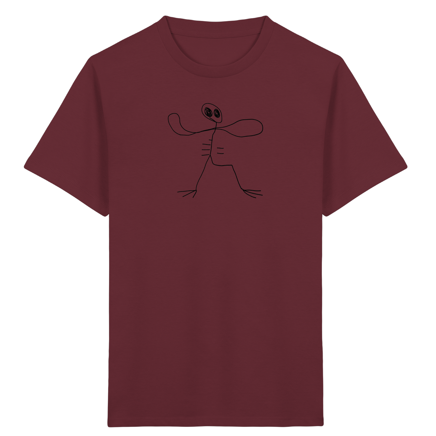 Kinder T-Shirt – Tropfenkopf mit Stelzenbeinen