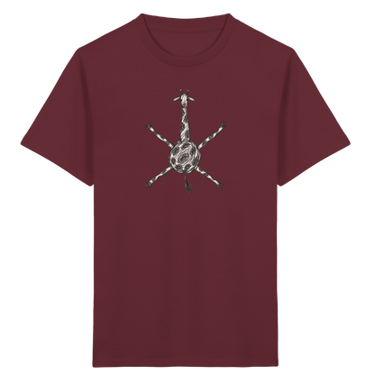 Giraffe von oben gezeichnet - Kinder Bio T-Shirt