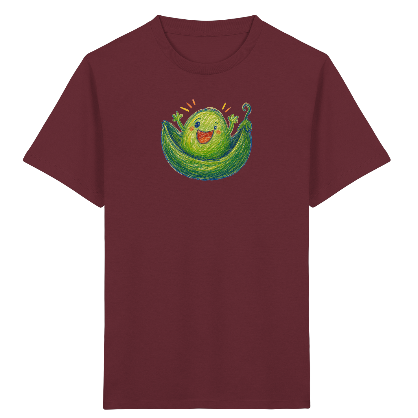 Kichererbse Monster Kinder Shirt - Kinder Bio T-Shirt Vorderseite