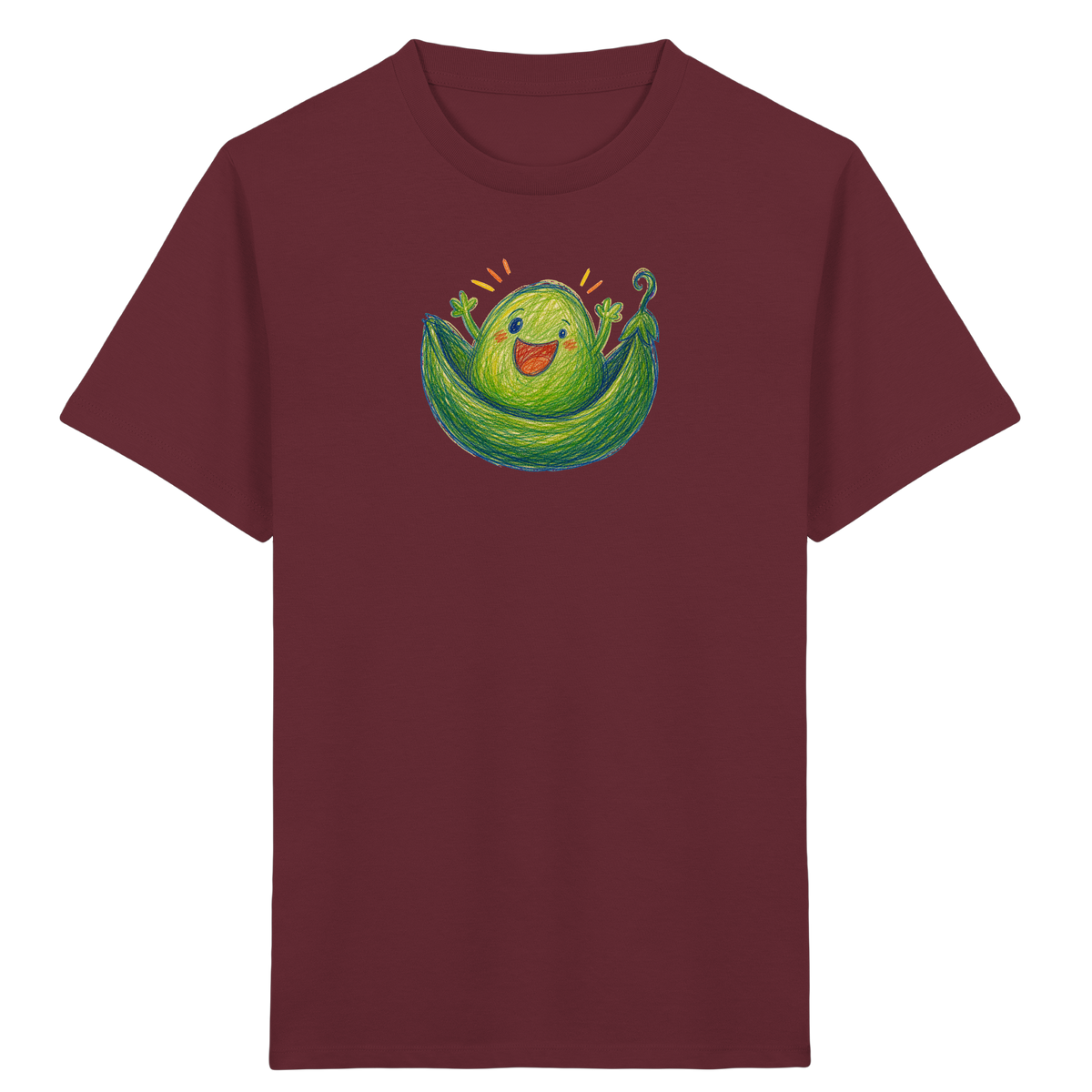 Kichererbse Monster Kinder Shirt - Kinder Bio T-Shirt Vorderseite