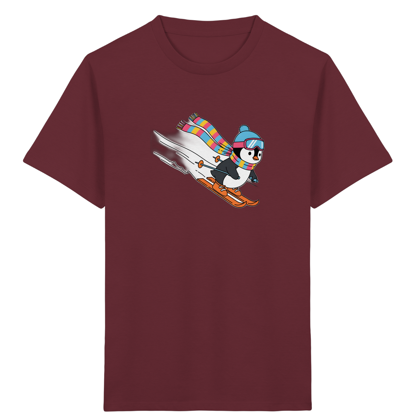 Fröhlicher Pinguin: Ski Abenteuer T-Shirt