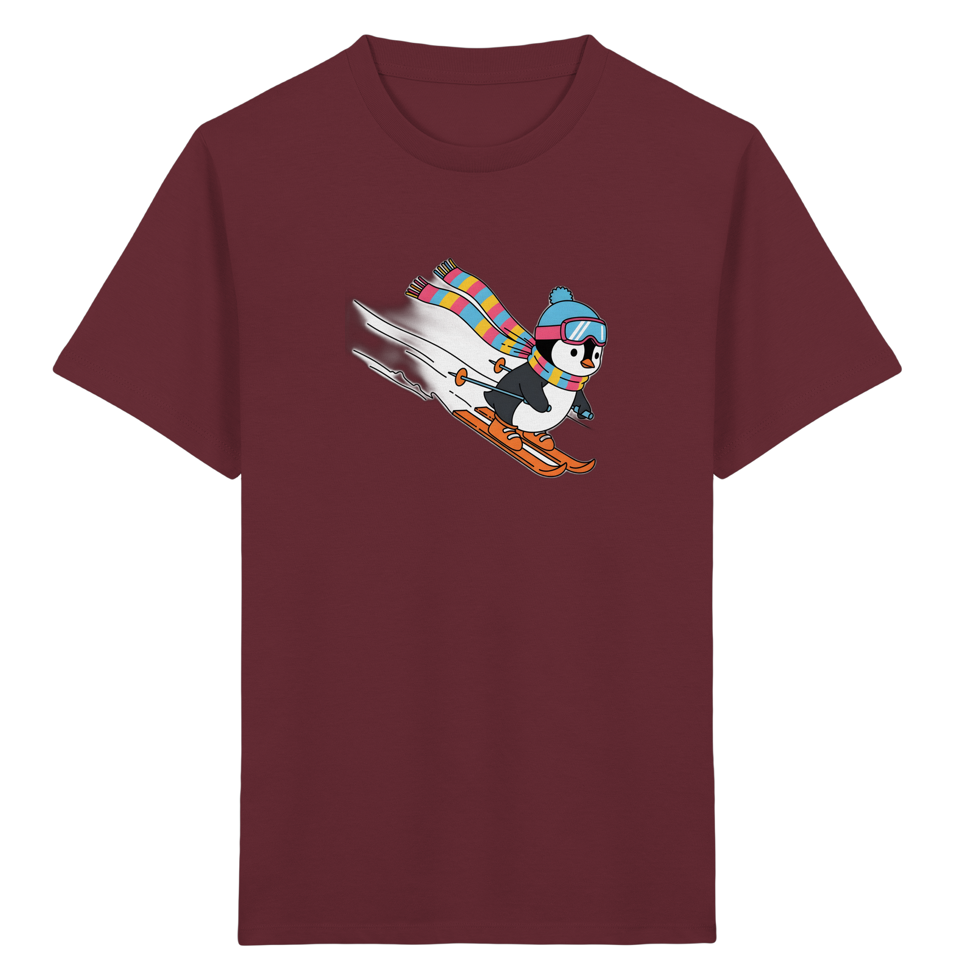 Fröhlicher Pinguin: Ski Abenteuer T-Shirt