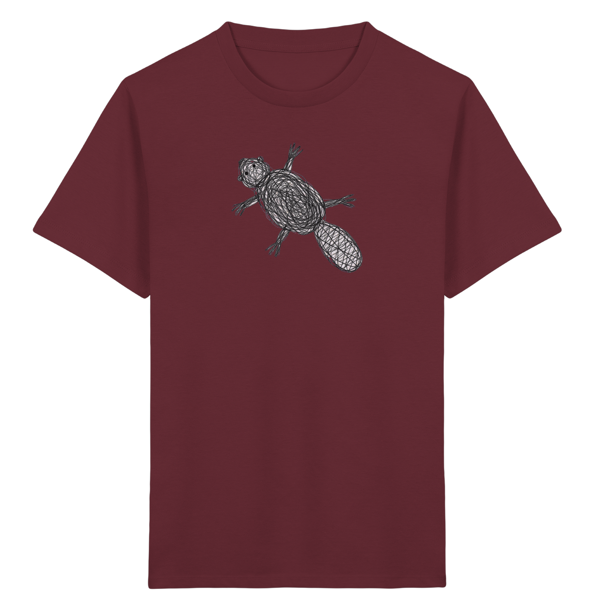 Biber von oben - Kinder Bio T-Shirt