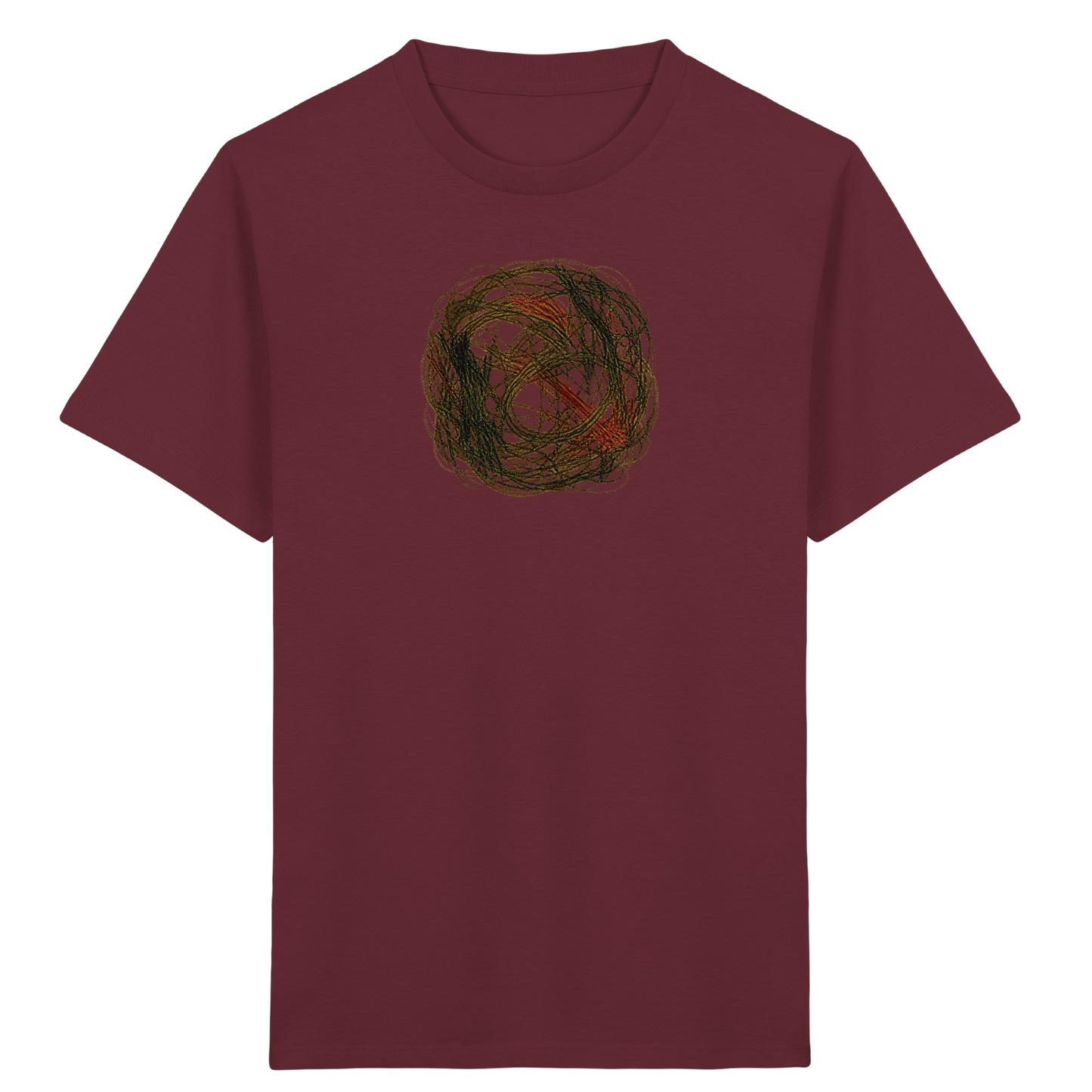 Wildes Kreide Knäuel Natur T-Shirt - Kinder Bio T-Shirt Vorderseite