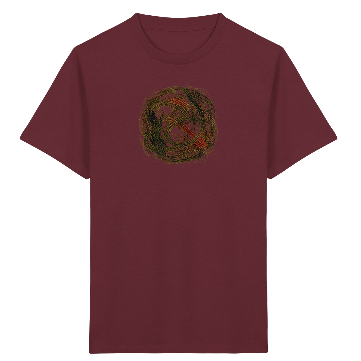 Wildes Kreide Knäuel Natur T-Shirt - Kinder Bio T-Shirt Vorderseite