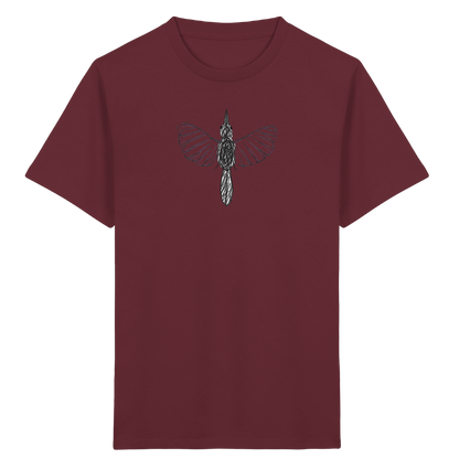 Specht von oben gezeichnet - Kinder Bio T-Shirt