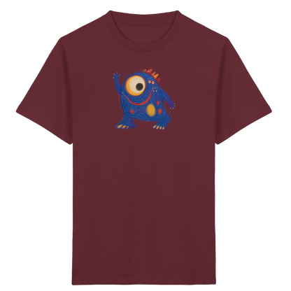 Kullerauge Kritzelmonster Kinder Shirt - Kinder Bio T-Shirt Vorderseite