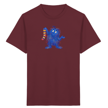 Sockensucher Monster Kinder T-Shirt - Kinder Bio T-Shirt Vorderseite