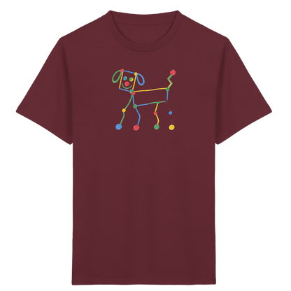 Bunter Farbpunkt Hund - Kinder Bio T-Shirt