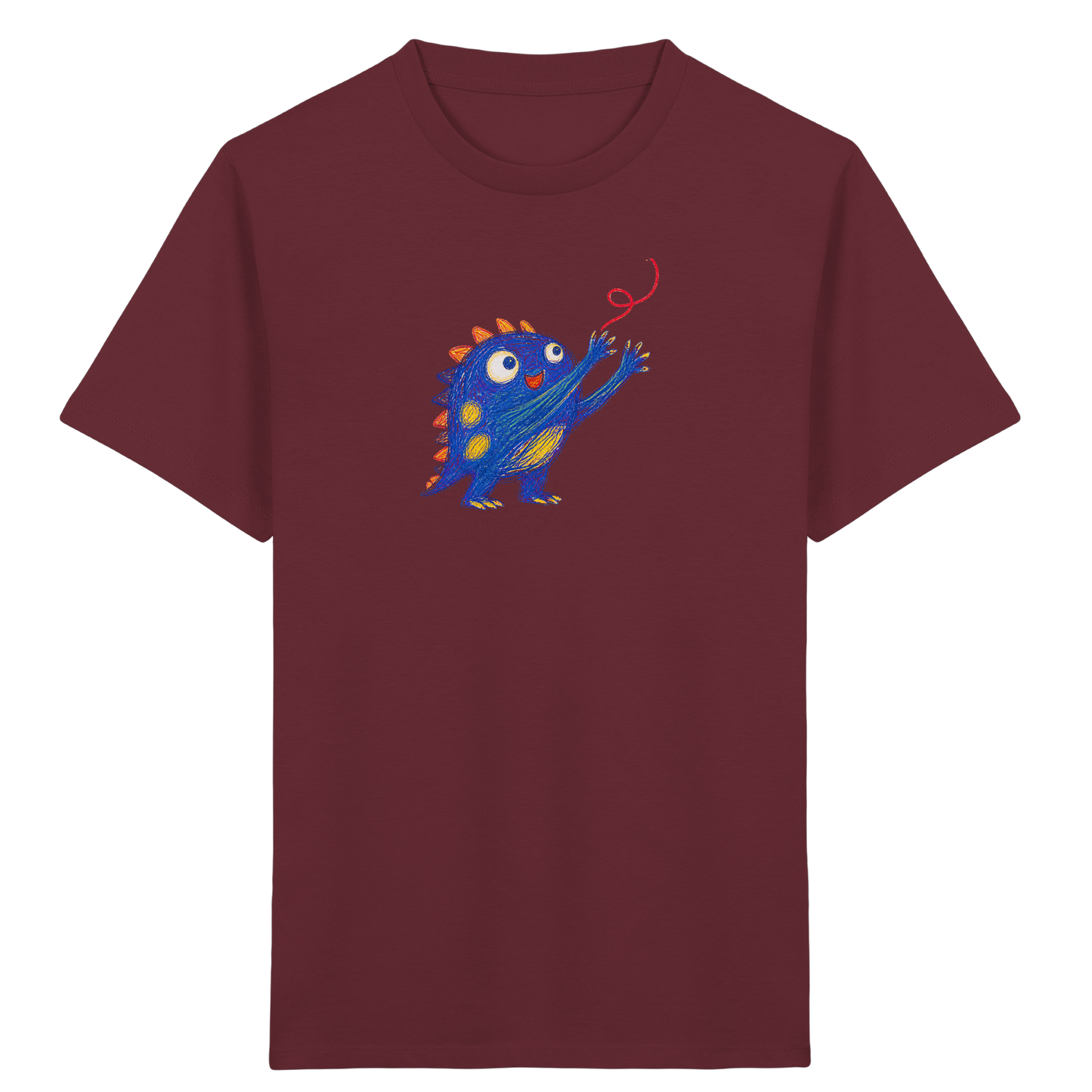 Fadenfänger Monster Kinder T-Shirt - Kinder Bio T-Shirt Vorderseite