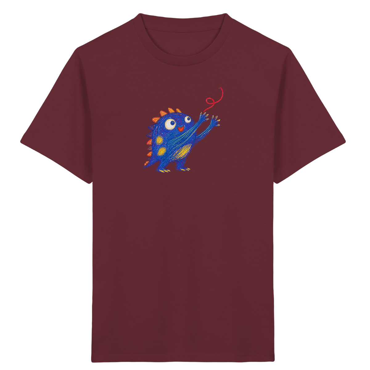 Fadenfänger Monster Kinder T-Shirt - Kinder Bio T-Shirt Vorderseite