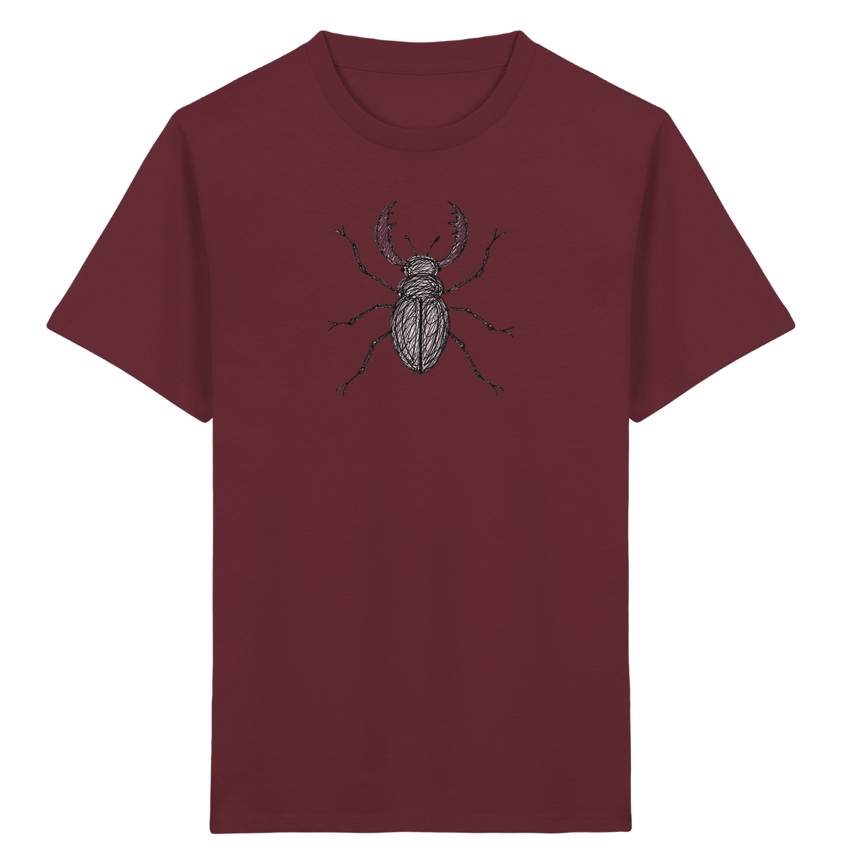 Hirschkäfer von oben - Kinder Bio T-Shirt