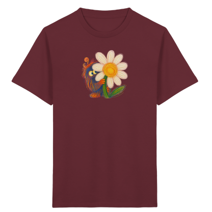 Gänseblümchen Monster Kinder T-Shirt - Kinder Bio T-Shirt Vorderseite