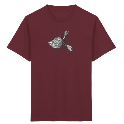 Einsiedlerkrebs von oben gezeichnet - Kinder Bio T-Shirt
