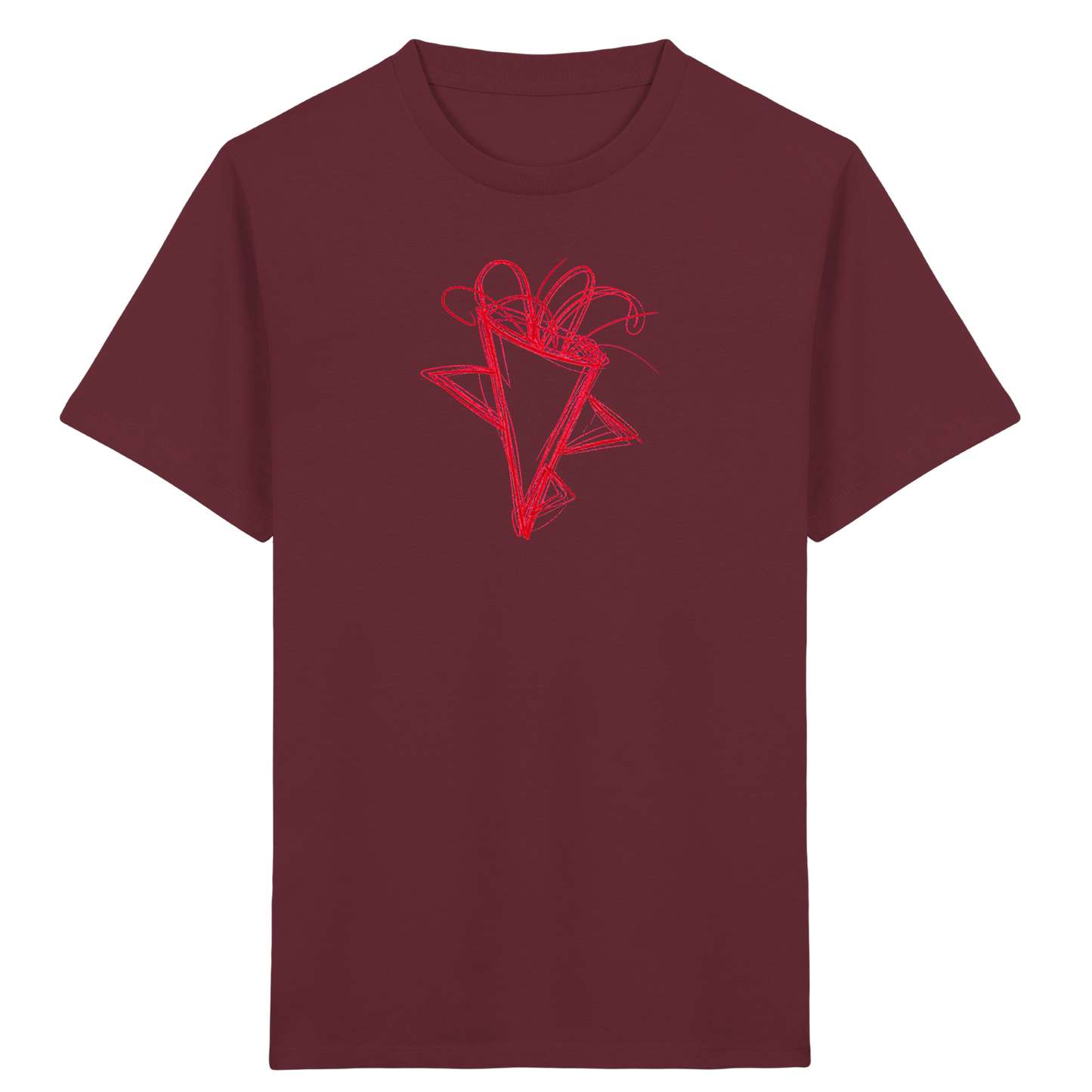 Tomatenrote Wackel-Schultüte - Kinder Bio T-Shirt Vorderseite