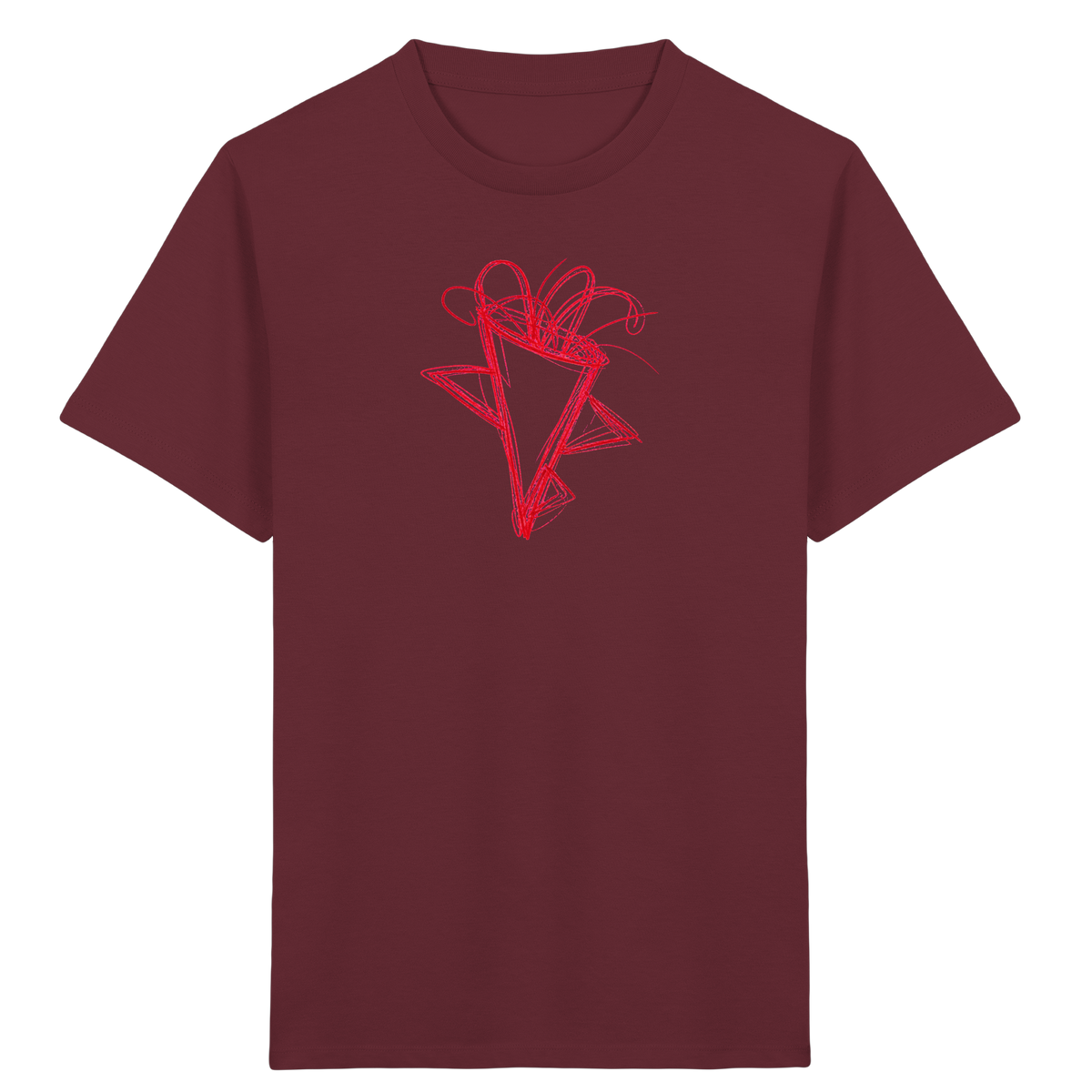 Tomatenrote Wackel-Schultüte - Kinder Bio T-Shirt Vorderseite