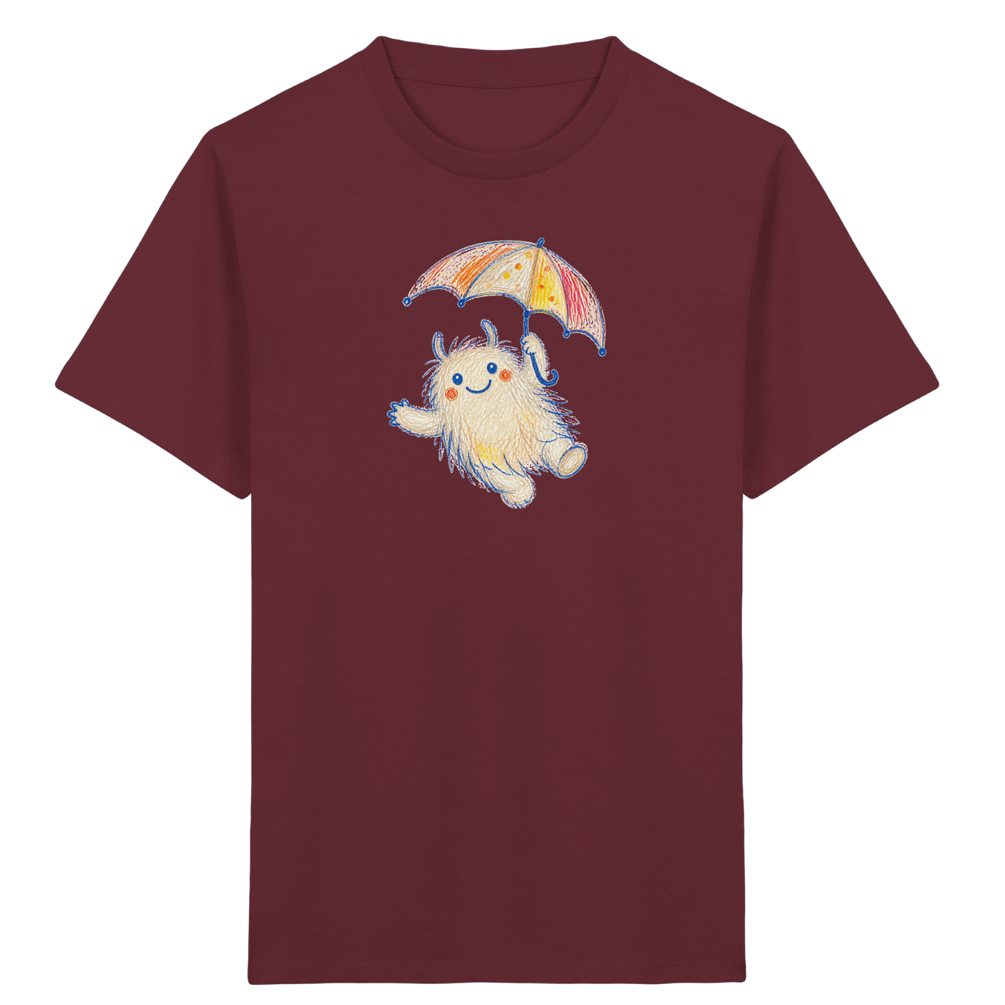 Schirmflieger Monster Kinder T-Shirt - Kinder Bio T-Shirt Vorderseite