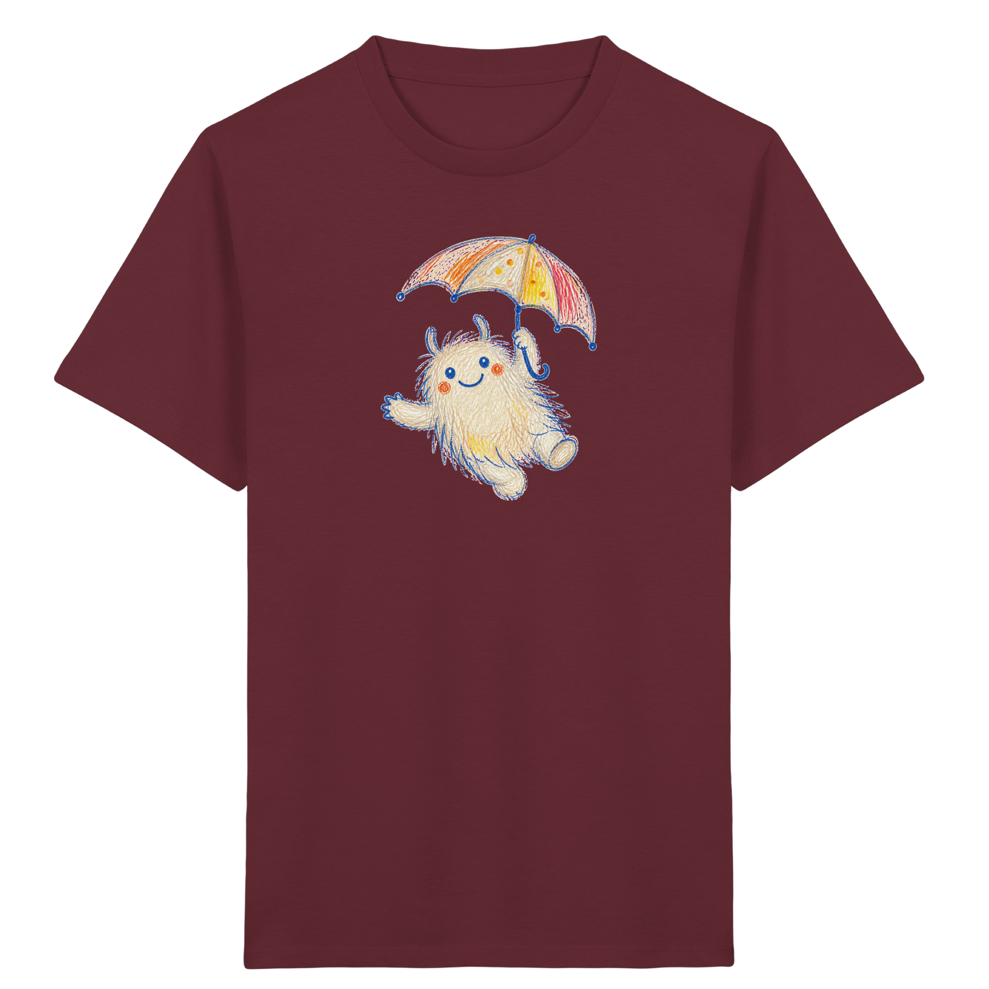 Schirmflieger Monster Kinder T-Shirt - Kinder Bio T-Shirt Vorderseite
