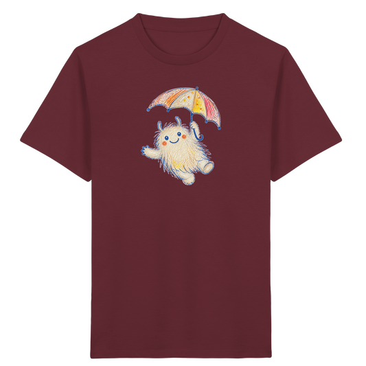 Schirmflieger Monster Kinder T-Shirt - Kinder Bio T-Shirt Vorderseite