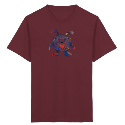 Herzknäuel Monster Kinder T-Shirt - Kinder Bio T-Shirt Vorderseite