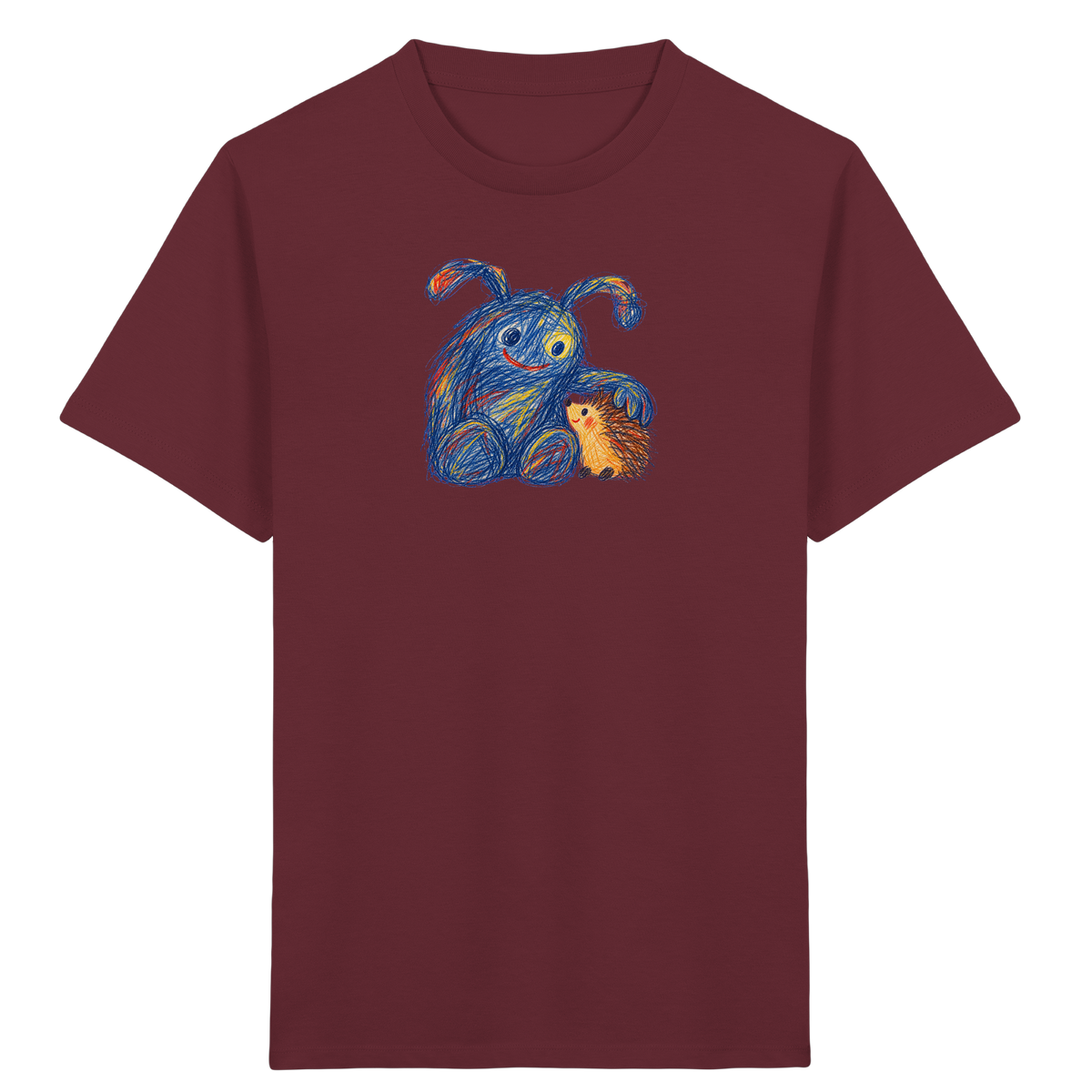 Igelkumpel Monster Freundschaft - Kinder Bio T-Shirt