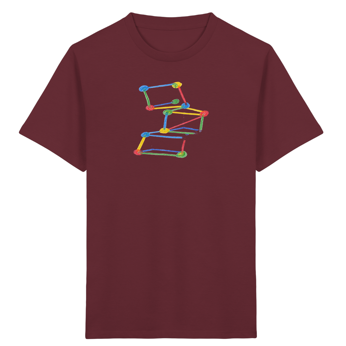 Bunte Bauklötze Farbpunkt - Kinder Bio T-Shirt