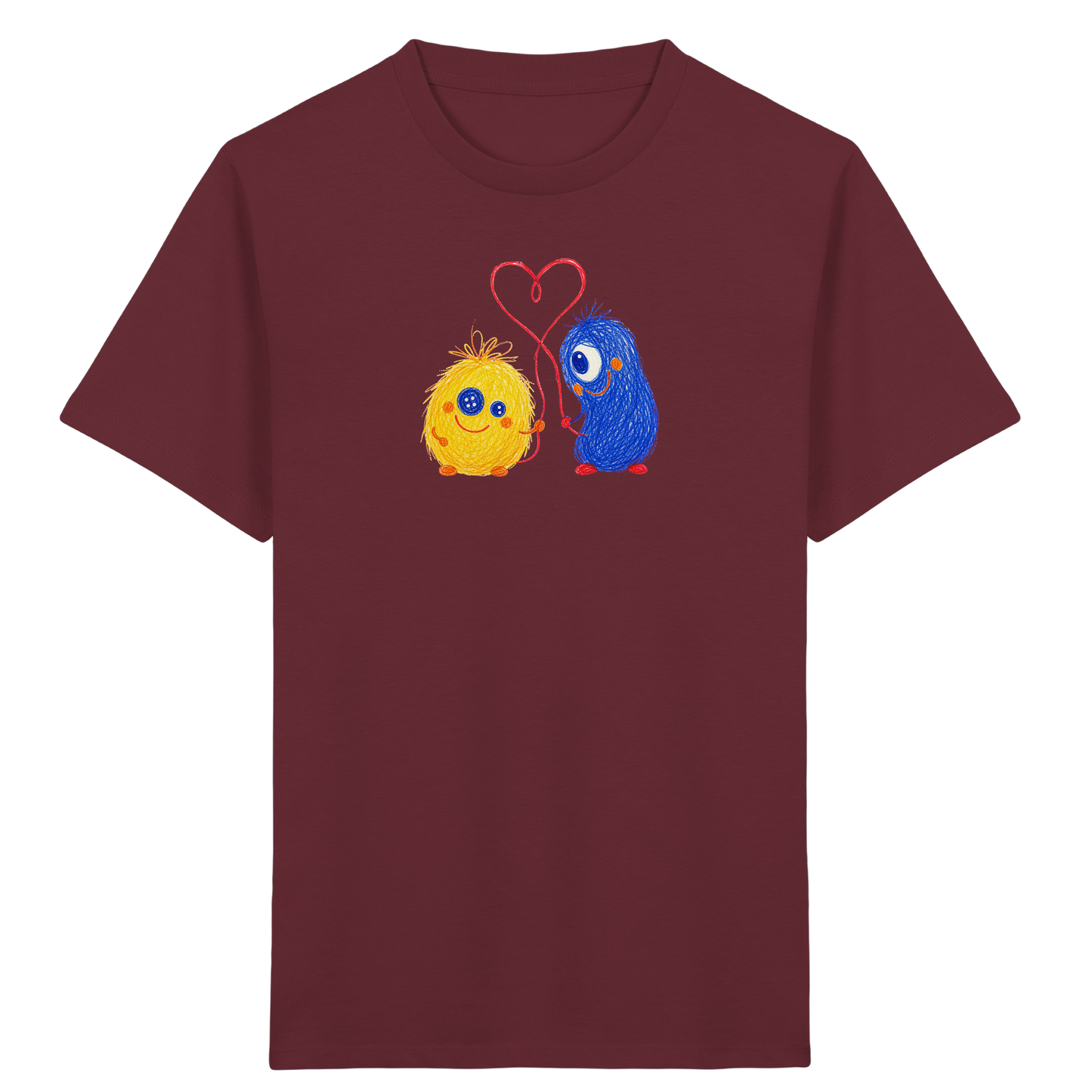Freundschaftsfaden Monster T-Shirt - Kinder Bio T-Shirt Vorderseite