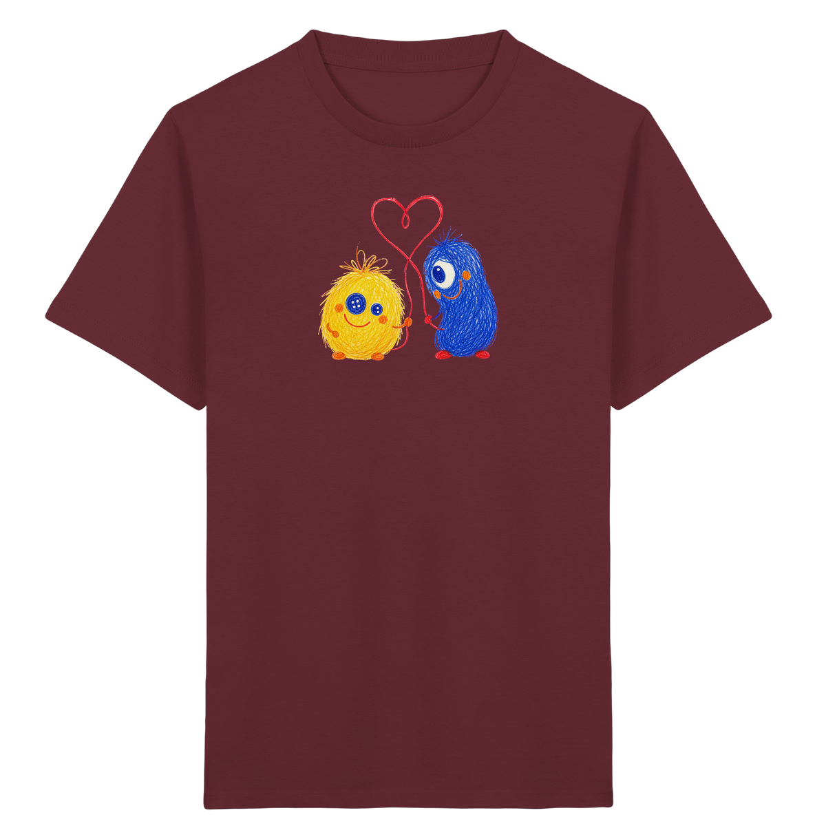 Freundschaftsfaden Monster T-Shirt - Kinder Bio T-Shirt Vorderseite
