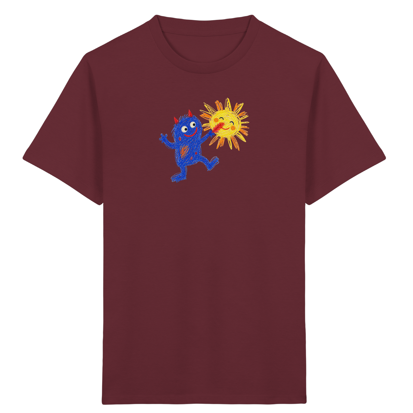 Sonnenkitzler Monster Kinder Shirt - Kinder Bio T-Shirt Vorderseite