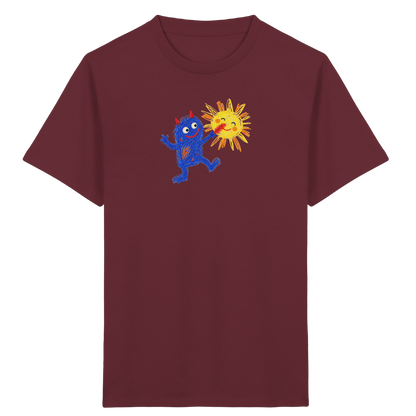 Sonnenkitzler Monster Kinder Shirt - Kinder Bio T-Shirt Vorderseite