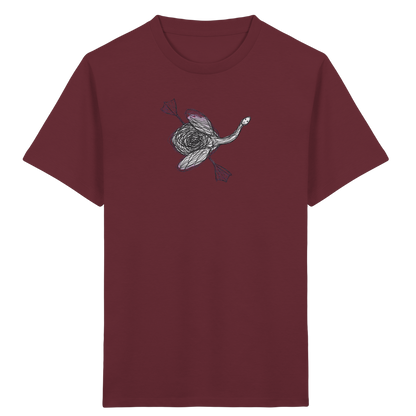 Schwan von oben Kritzelmotiv - Kinder Bio T-Shirt