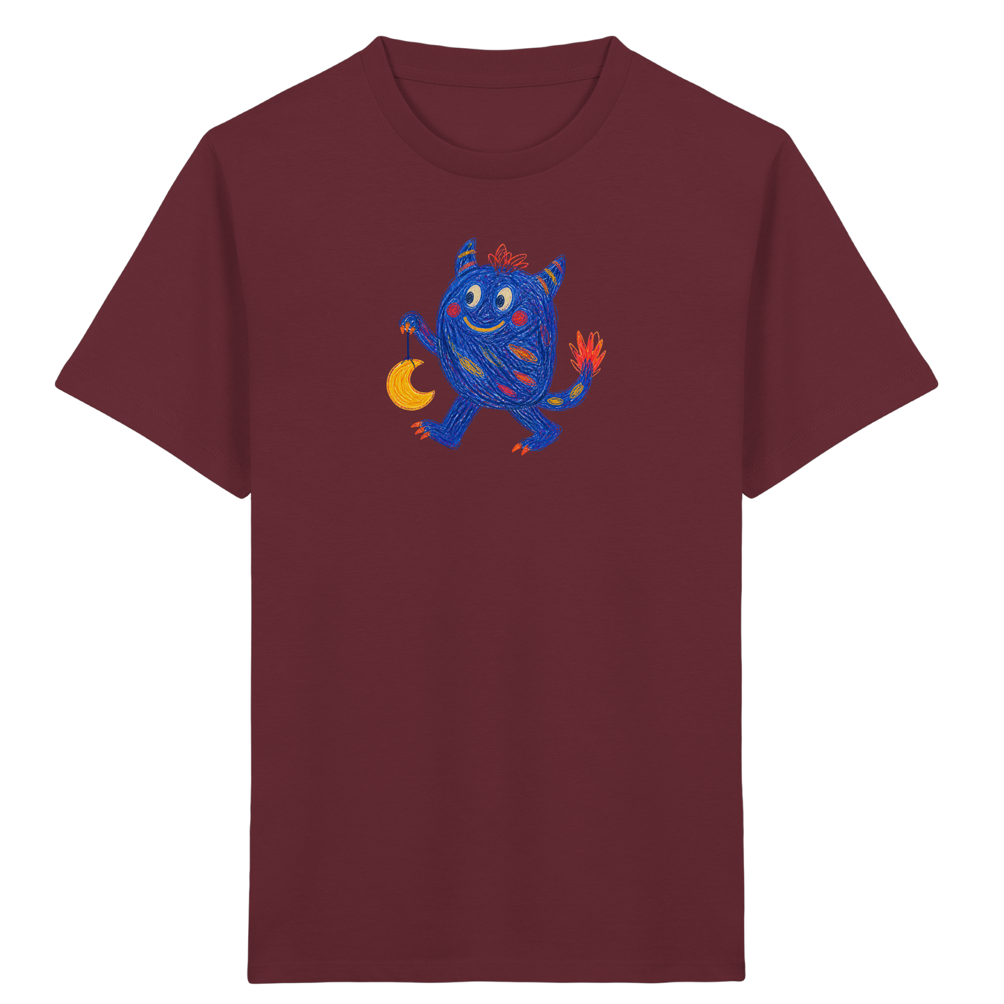 Mondlaterne Monster Kinder T-Shirt - Kinder Bio T-Shirt Vorderseite