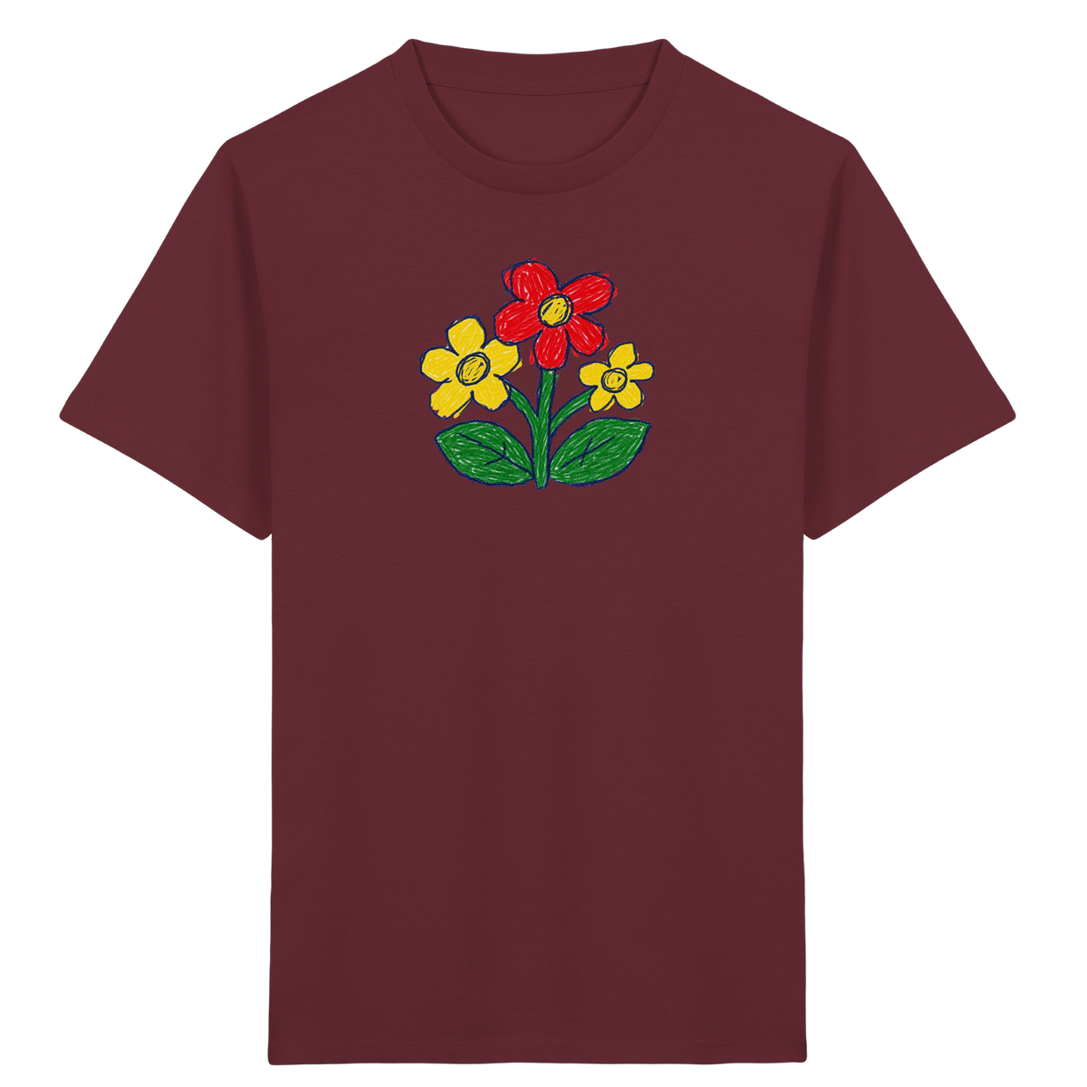Kritzel-Dreiblüte Kinder T-Shirt - Kinder Bio T-Shirt