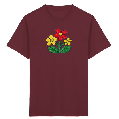 Kritzel-Dreiblüte Kinder T-Shirt - Kinder Bio T-Shirt