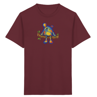Astsitzer Kritzelmonster auf Ast - Kinder Bio T-Shirt