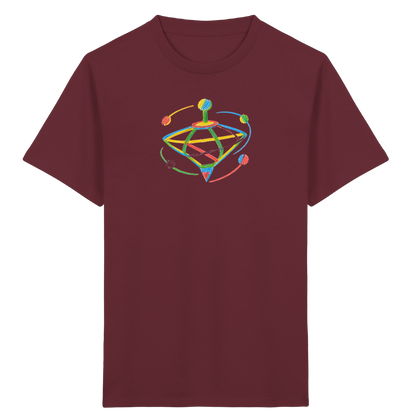 Bunter Farbpunkt Kreisel - Kinder Bio T-Shirt