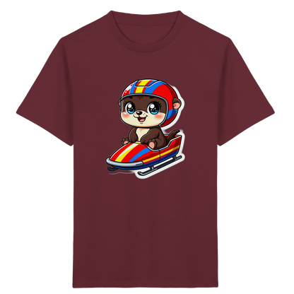 Otter im Bob: Cooles Kinder T-Shirt