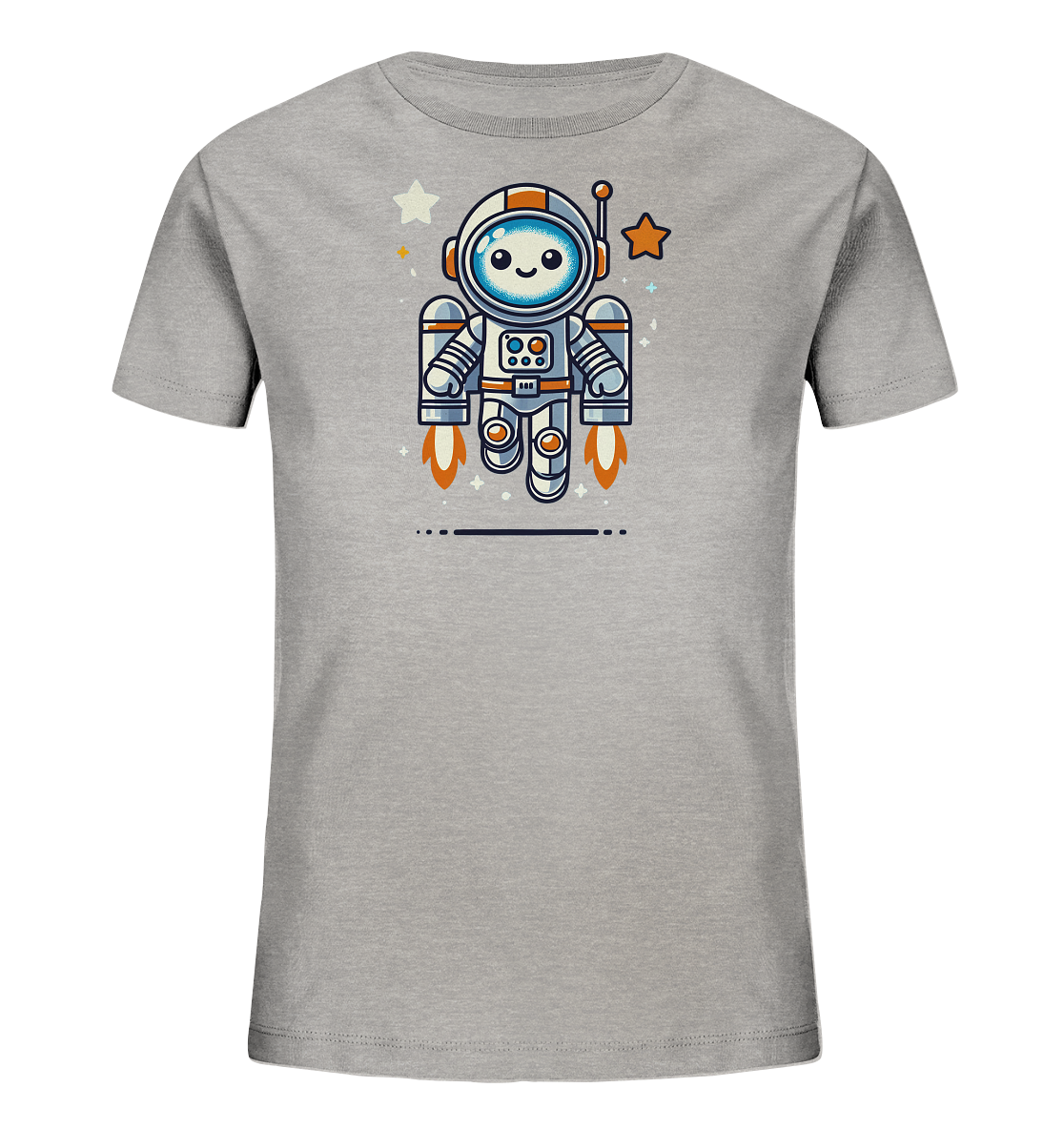 Kinder T-Shirt Astro-Roboter mit Jetpack - Kinder Bio T-Shirt