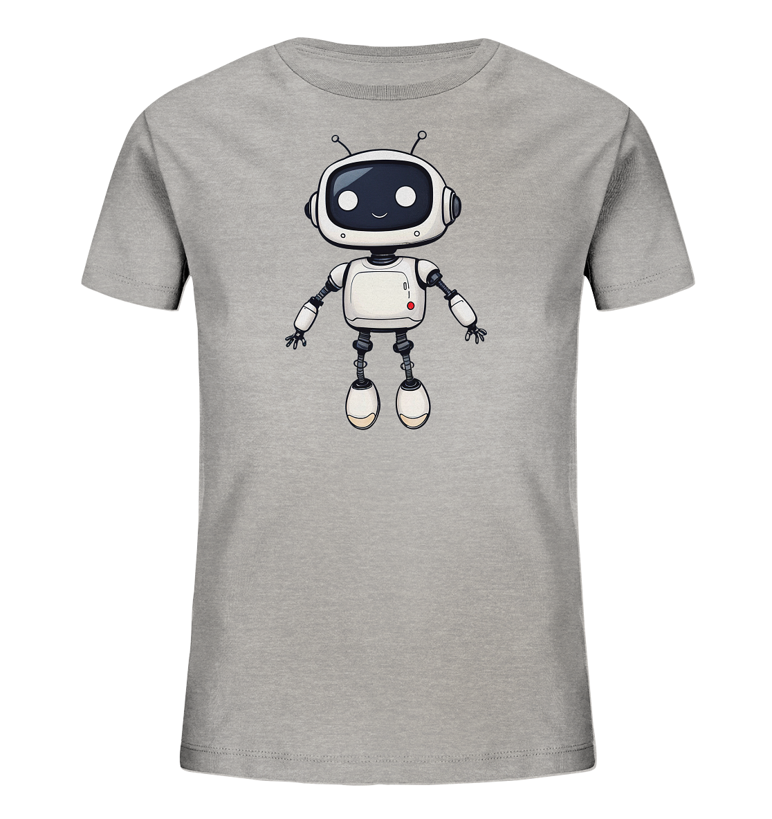 Roboterfreund mit großen Augen – Kinder-T-Shirt - Kinder Bio T-Shirt