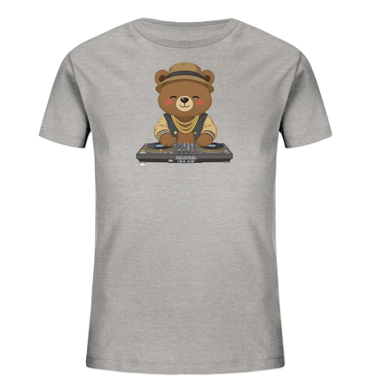 Bären-DJ mit Goldketten Motiv auf Kinder T-Shirt