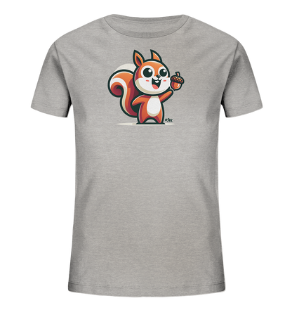 Kinder T-Shirt mit Eichhörnchen und Eichel