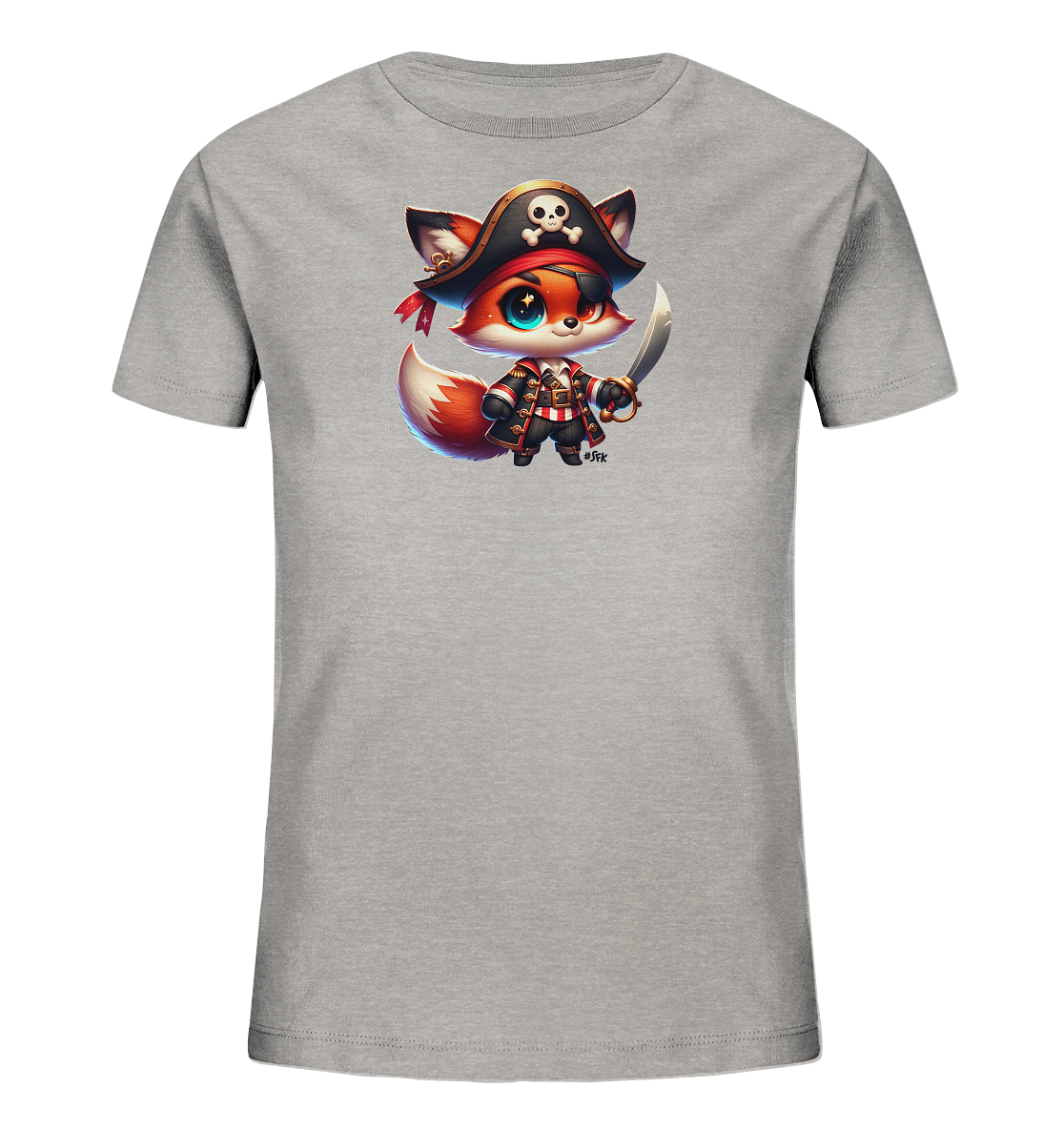 Kinder T-Shirt – Niedlicher Piratenfuchs sucht Abenteuer