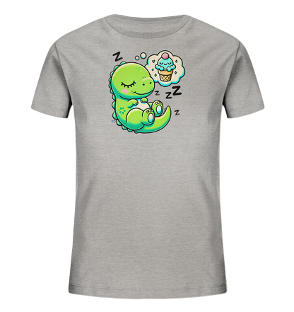 Kinder T-Shirt mit schlafendem Dino und Eiscreme-Traum