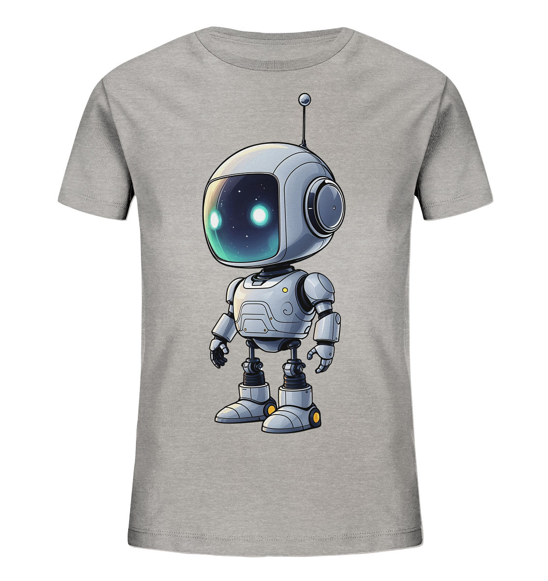 Kinder T-Shirt – Roboter Kopf voller Sterne