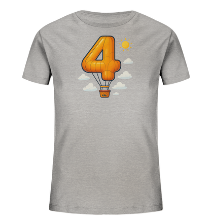 Ballon-Vier über Wolken Motiv auf Kinder T-Shirt
