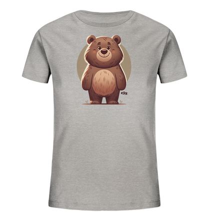 Kinder-T-Shirt mit lächelndem braunem Bären
