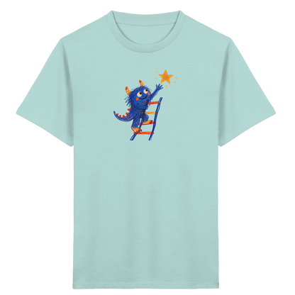 Monster auf der Sternenleiter - Kinder Bio T-Shirt