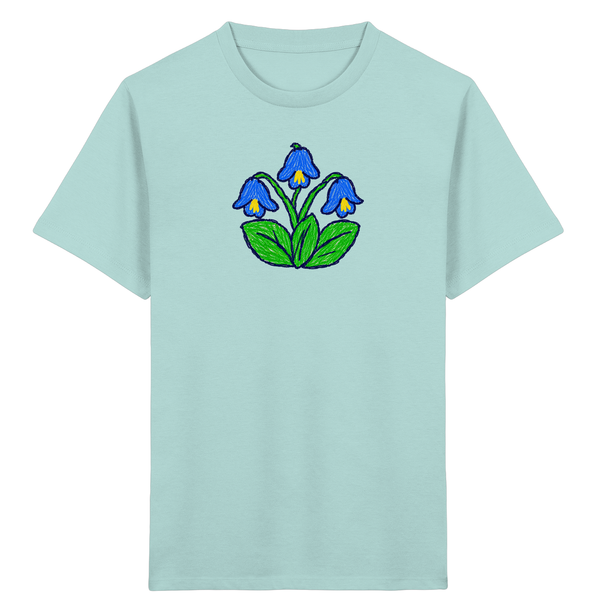 Kritzel Glockenblume Kinder Shirt - Kinder Bio T-Shirt