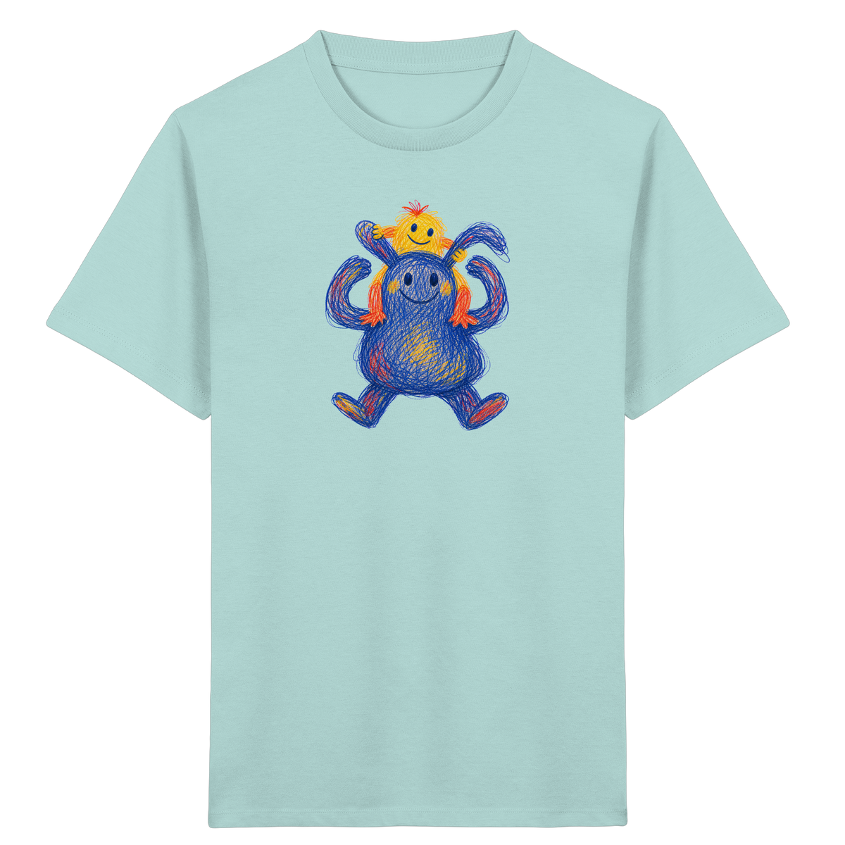 Huckepack Monster Kinder T-Shirt - Kinder Bio T-Shirt